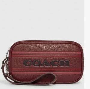 Coach Jamie Wristlet With Coach Stripe